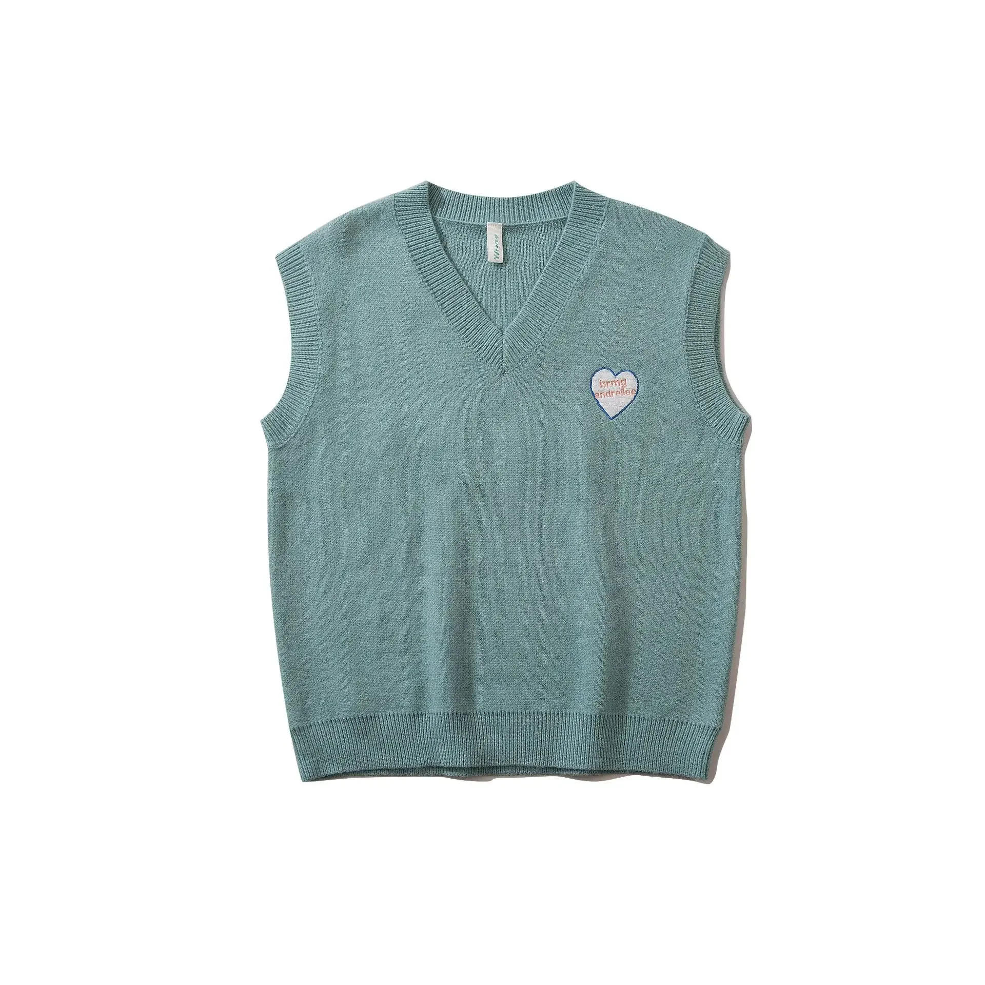 Description Picture 6 of itemWinter Men Harajuku Sweater Vest Letters Heart Loose Sleeveless V-neck Pullover Women Japanese College Style Tops Streetwear New