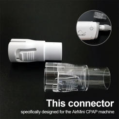 1Pcs For ResMed AirMini Hose Connector For CPAP Tube CPAP Hose Port to Multi-brand Air Nasal Masks Accessories