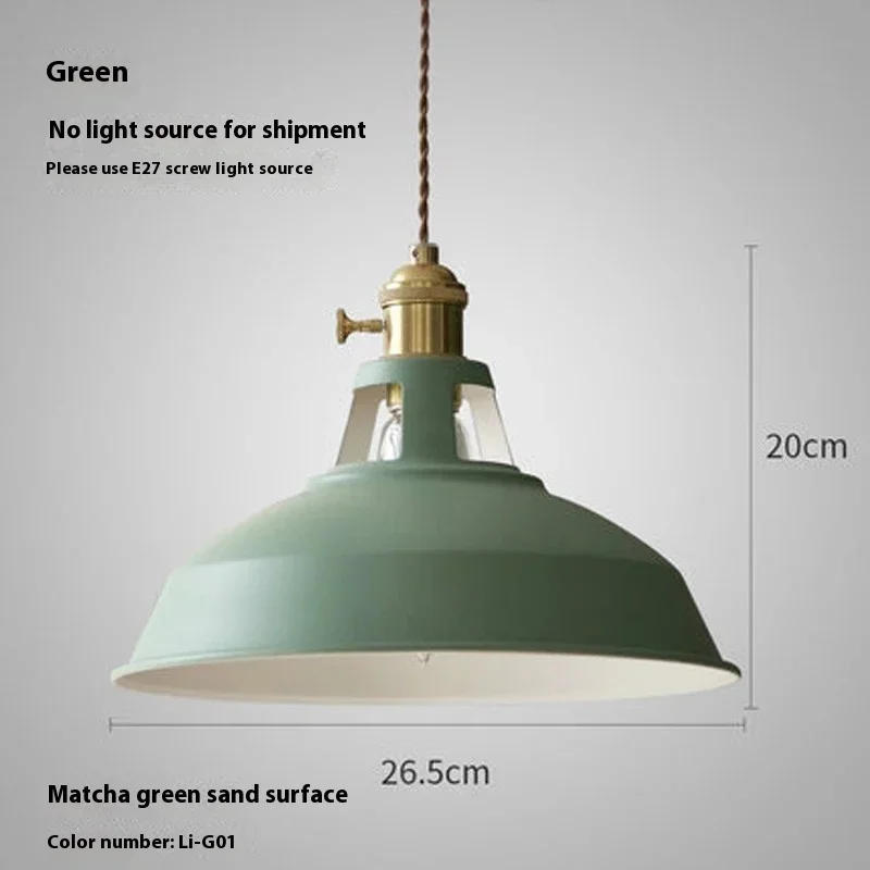 Description Picture 4 of itemPendant Lights Retro Industrial Colorful Restaurant Kitchen Home Ceiling Lamps Vintage Hanging Lights Lampshade Decorative Lamps