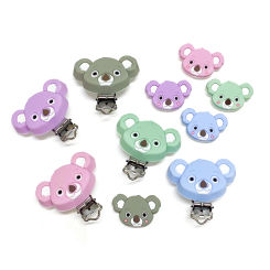 3/10pcs New Silicone Koala Beads Teether Food-Grade Chewing Teeth Bead DIY Nipple Chain Jewelry Accessories