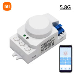 Microwave Human Motion Sensor Electrical Equipment Switch 220V-240V 5.8 GHz 360 Degree Sensor Smart Home Control