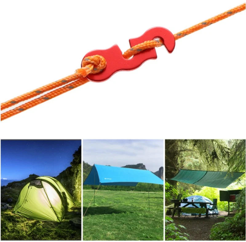 Description Picture 2 of item10/20pcs Adjustable Camping Tent Cord Rope Buckle S Type Tensioners Fastener Kit Outdoor Camping Tents Securing Accessories