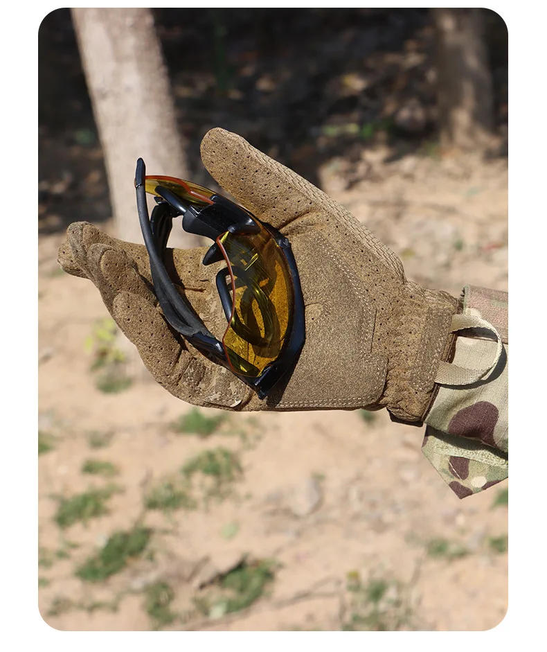 Description Picture 6 of itemTactical Airsoft Gloves Shooting Multicam Full Finger Gloves Hiking Climbing Anti-Skid Work Touch Screen Mittens