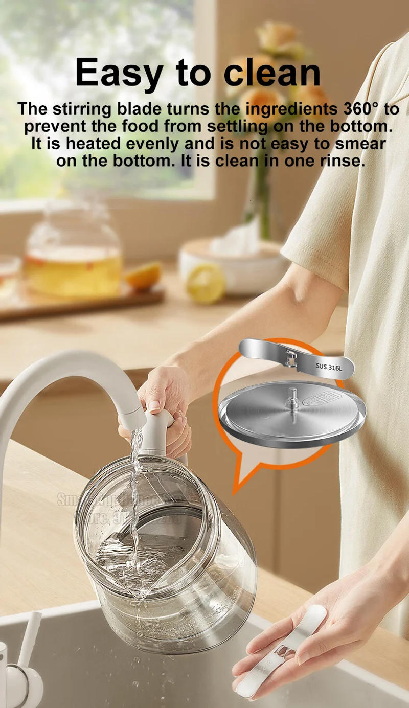 Description Picture 6 of itemSUPOR Stirring Electric Kettle 316L Stainless Steel HealthKettle 1.5L Multifunctional Household Kitchen Appliance 5 Temperatures