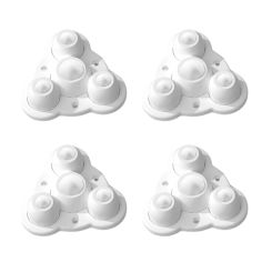 4pcs Adhesive Nylon Caster Wheel Nylon On Furniture Casters set for Easy Furniture Movement & Floor Protections