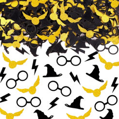 100Pcs  Halloween Theme Party Witch Hat Glasses Witch Confetti Halloween Happy Spooky Party Tabletop Throwing Confetti DIY Decor