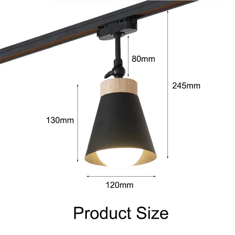 Description Picture 4 of itemLED Track Light 9W Aluminum Track Rail Lights Lampshade Track Spotlight Lamp Track Rail Fixture Clothing Store Window lighting