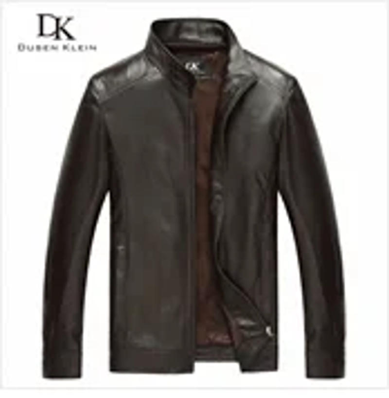 Description Picture 2 of itemDusen Klein Men Genuine Leather Suit Jacket Sheepskin Coat Slim/Casual/Black 71J8826