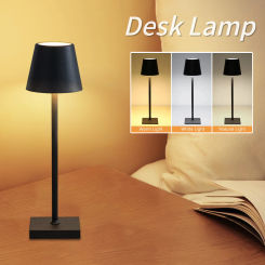 USB Charging Battery Powered LED Desk Lamp Touch Switch Table Lamp Bar Restaurant Study Office Ambiance Light Room Decor