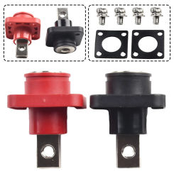 2Pcs 120A 200A 300A 400A All-Copper Lithium Battery Terminal Connector Energy Storage Terminal Battery Connector Adapter