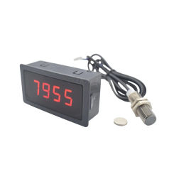 LED Tachometer RPM Speed Meter With Hall Proximity Switch Sensor NPN Speed Measuring Instruments