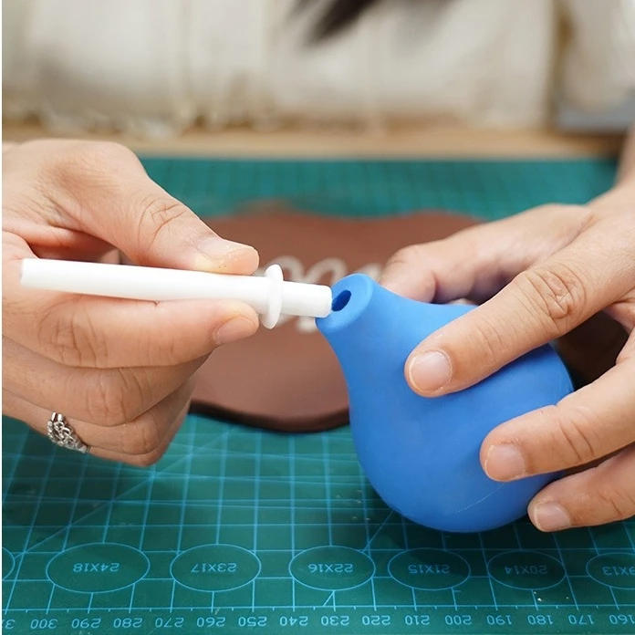 Description Picture 6 of itemPottery Clay Glaze Silicone Squeeze Bottle Precision Applicator Set with Plastic Funnel Ceramic Precision Tip Applicator Tools