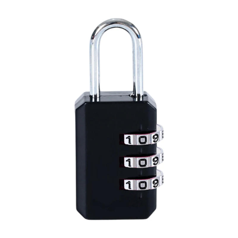 Description Picture 3 of item3 Digit Dial Combination Code Number Lock Padlock For Luggage Zipper Bag Backpack Handbag Suitcase Drawer durable Locks