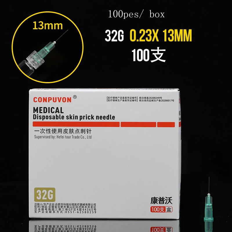 Description Picture 3 of itemMedical disposable non-painless small needle 16g/23G/25G/26G injection needle ultra-fine cosmetic micro-finishing needle