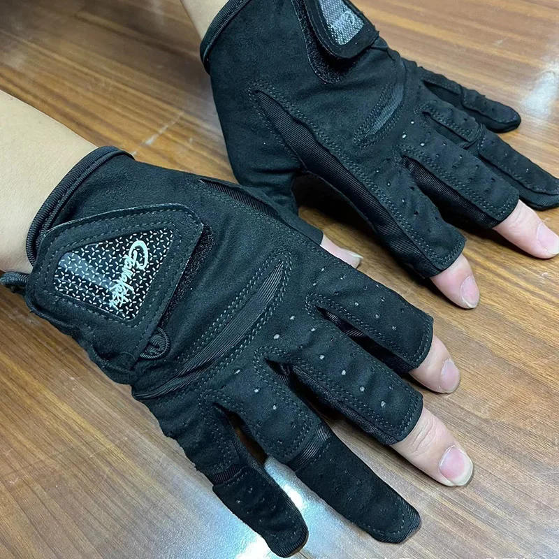 Description Picture 6 of itemGamakatsu Anti-Slip Fishing Gloves Durable Fishing Finger Protector Breathable UV Protection Half-Finger Sports Gloves