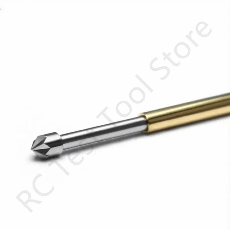 Description Picture 5 of item100PCS P100-LM2 Spring Test Probe Phosphorus Brass Tube Spring Test Pin Length 33.35mm Needle Dia 1.36mm Pogo Pin P100-LM