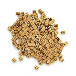 Copper Pinion 71A 0.3M OD=2.6mm 7T Toy Aircraft Motor Parts 1mm Tight Shaft Match 7 Teeth Gears (45pcs/lot)