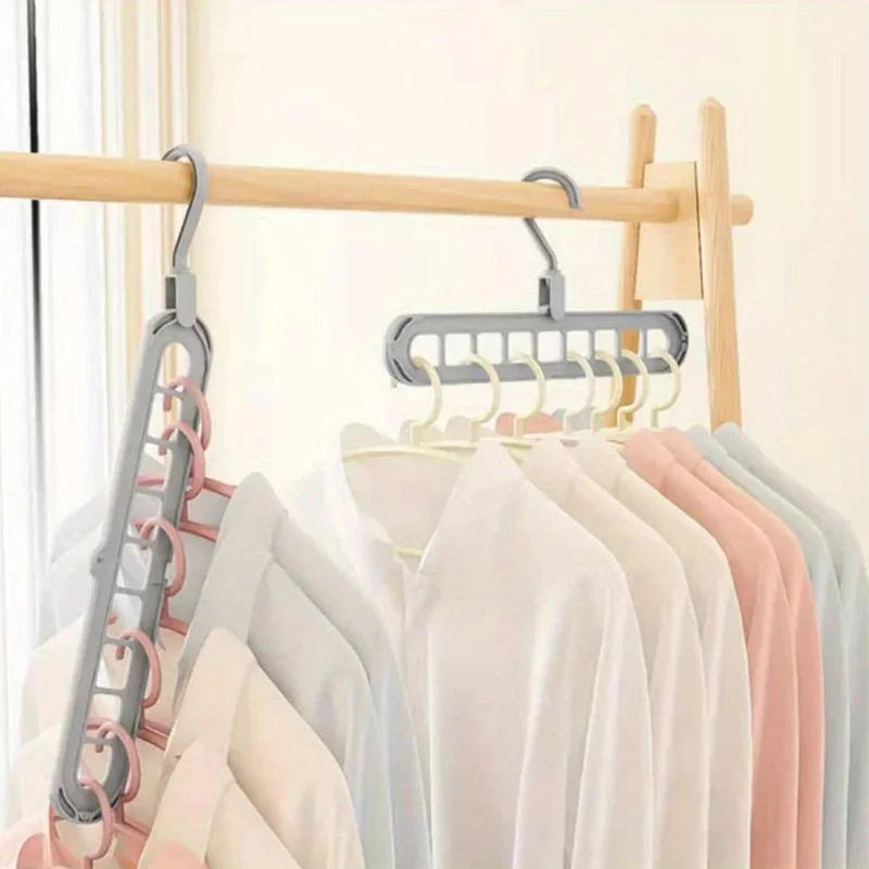 Description Picture 6 of itemMultifunctional household dormitory clothes hanging hanger folding clothes storage artifact clothes hanging hanger