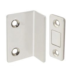 Punch Free Cabinet Catches Strong Magnetic L-shaped Sliding Door Stop Ultra Thin Invisible Anti Collision for Home Improvement