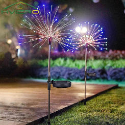 150LED Solar Outdoor Light Waterproof Fireworks for Garden Park Villa Christmas Wedding Decoration Holiday Atmosphere Night Lamp