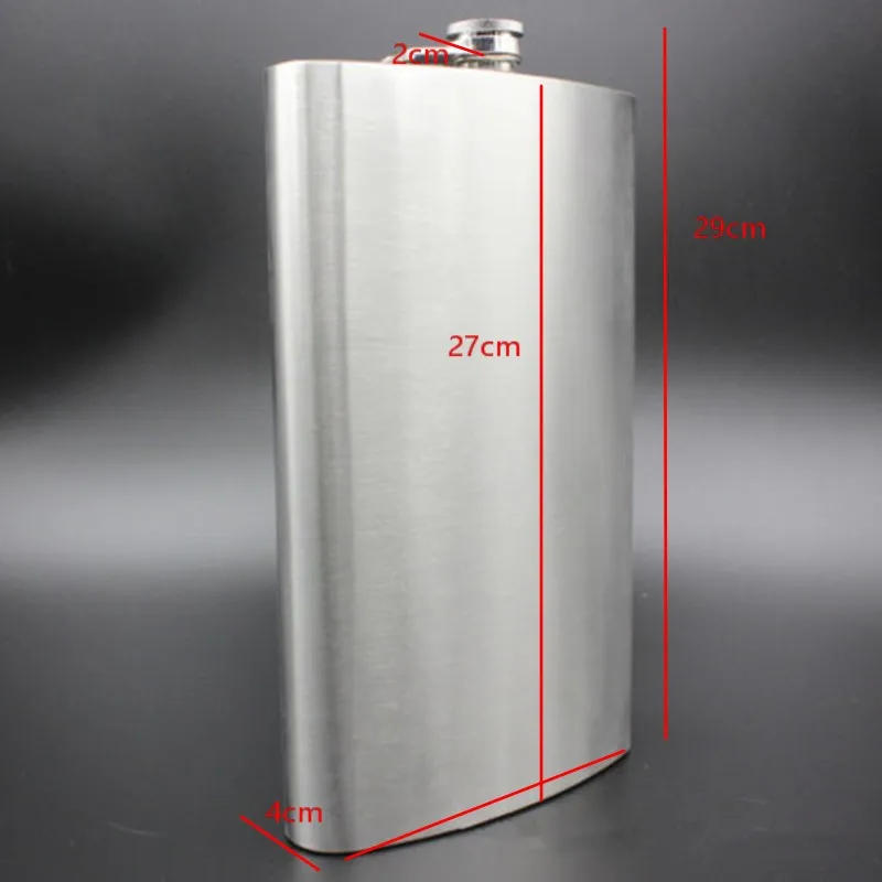 Description Picture 5 of item64oz Portable Stainless Steel Hip Flask Whiskey Wine Pot Leather Cover Bottle Funnel Travel Tour Drinkware Wine Cup Flasks Gift