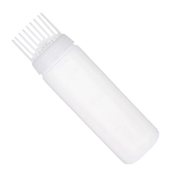 Root Comb Applicator Bottle 170ml Hair Coloring Dyeing Dispensing Container Empty Hair Oil Applicator for Salon Home Barbershop
