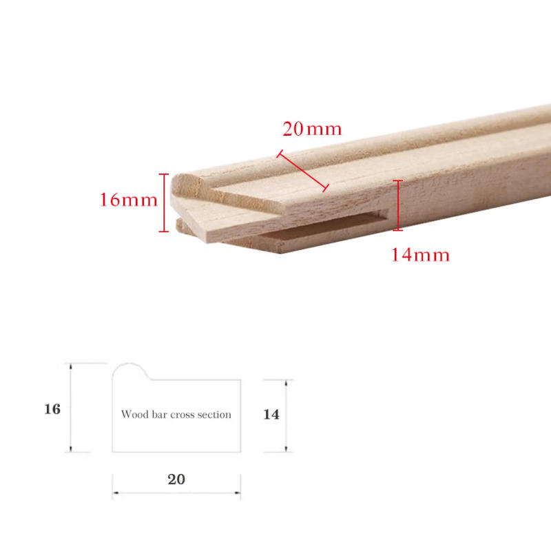 Description Picture 5 of itemSolid Wood Canvas Picture Frame Kit DIY Stretcher Bars for Canvas Prints Diamond Oil Painting Wooden Wall Art Gallery Home Decor