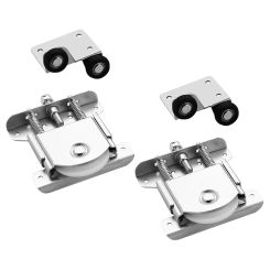 Scroll Wheel Pulleys Door Chain Lock Bolt 840X780X200CM Steel Roller Sliding Wardrobe Parts