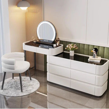 Girls Dressing Makeup Vanity Table Drawer Mirror Bedroom Women Dresser Stand Storage Cabinet Coiffeuse De Chambre Furniture