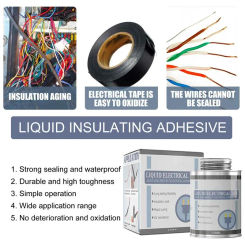 125ML Liquid Insulating Tape Repair Rubber Electrical Wire Cable Coat Fix Line Glue Wide Range Liquid Insulation Paste