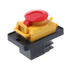 Common Push Button Control KJD12 12A 250V 4 Pin Button Control Lightweight Button Control Plastic for Woodshop M89B