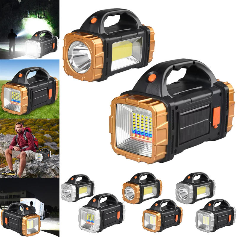 Description Picture 6 of itemCamping Torch Power Bank 8 Lighting Modes High Power LED Flashlight USB Rechargeable 1500mAh Solar Powered for Outdoor Emergency