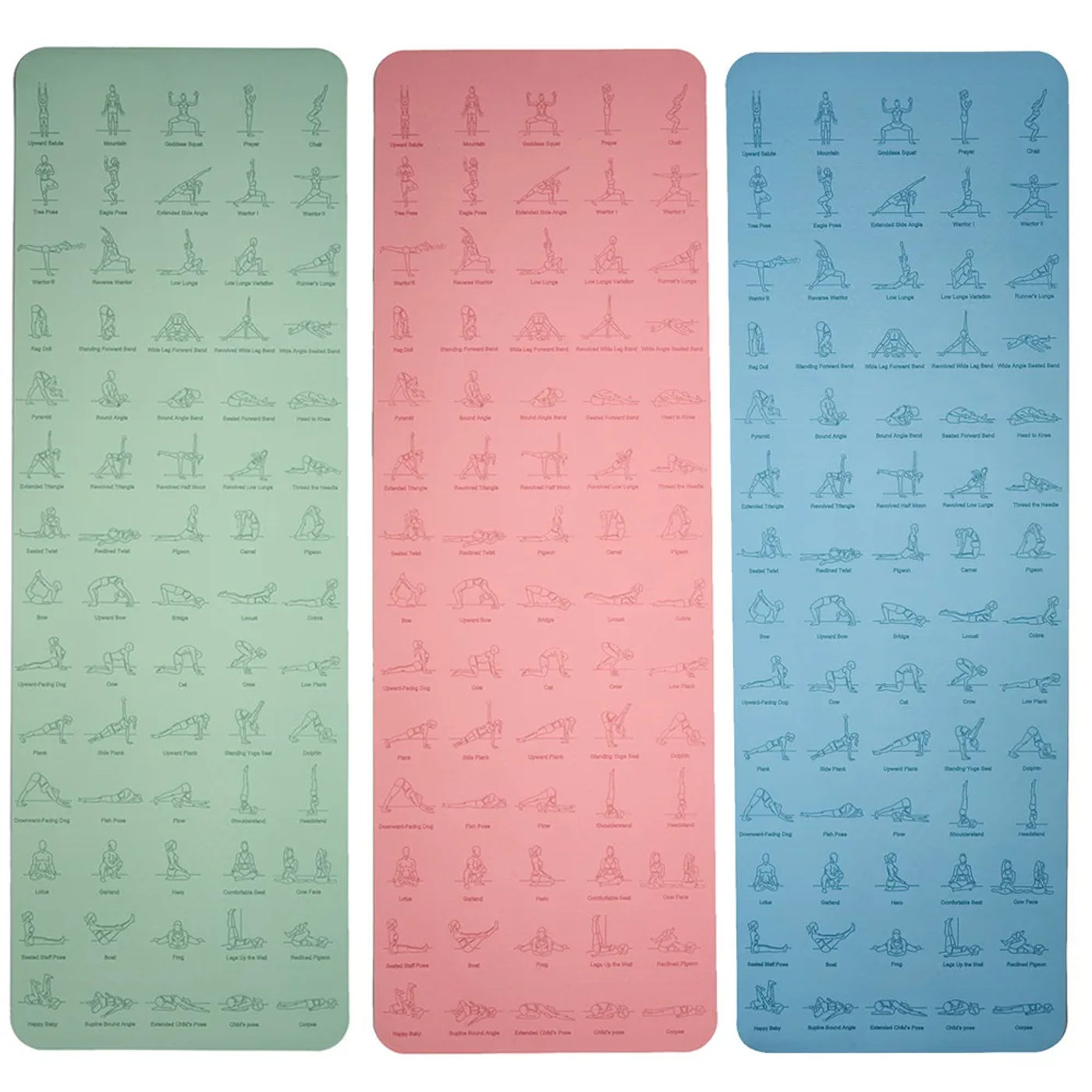 Description Picture 6 of itemTPE Yoga Mat 183*61 Eco-friendly Non-Slip Exercise Fitness Mat For Pilates Gymnastics Mat Fitness Equipment
