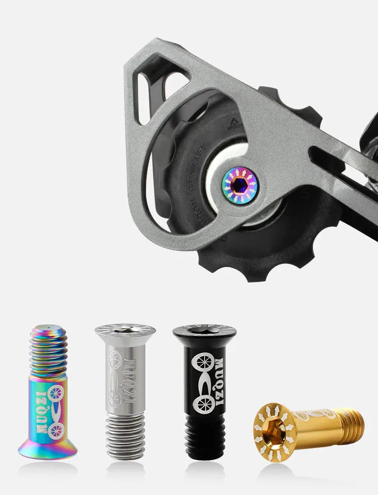 Description Picture 2 of itemMUQZI 1PC Bike M5 Titanium Screws Rear Derailleur Jockey Wheel Screws Pulley Guide Wheel Fixed Bolts MTB Road Accessories Parts