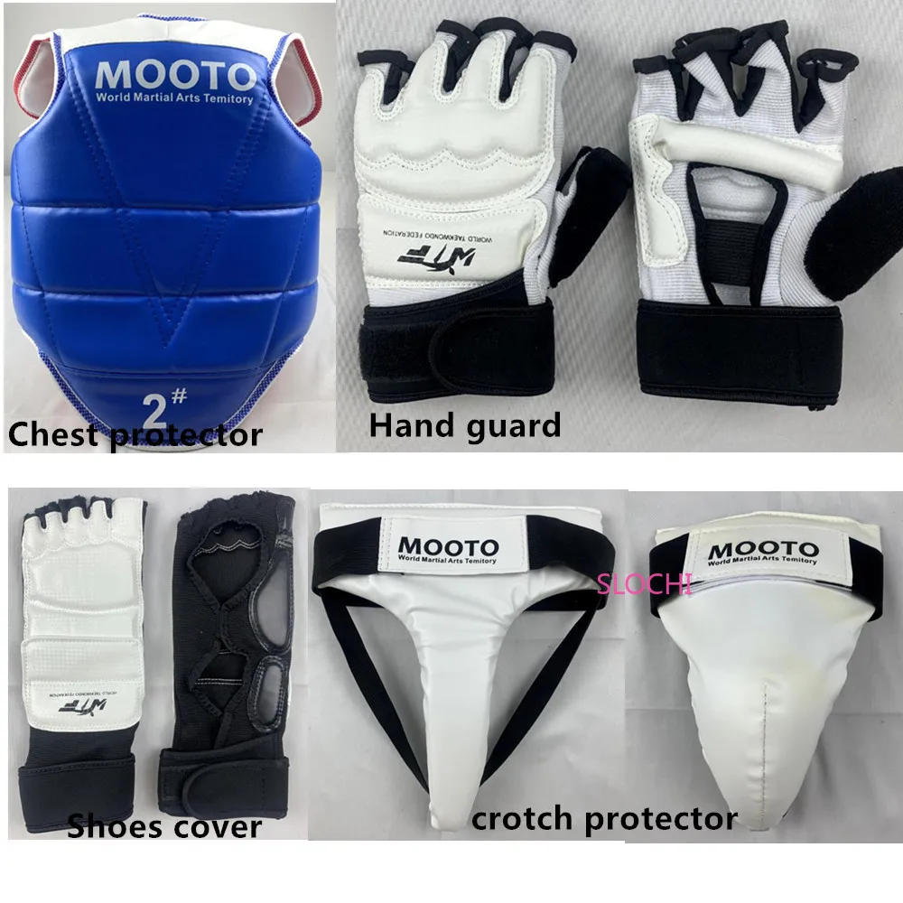 Description Picture 5 of itemThicken Competition Martial Arts Combat Protective Children's Boxing Taekwondo Protective Gear Actual Combat Equipment Full Set