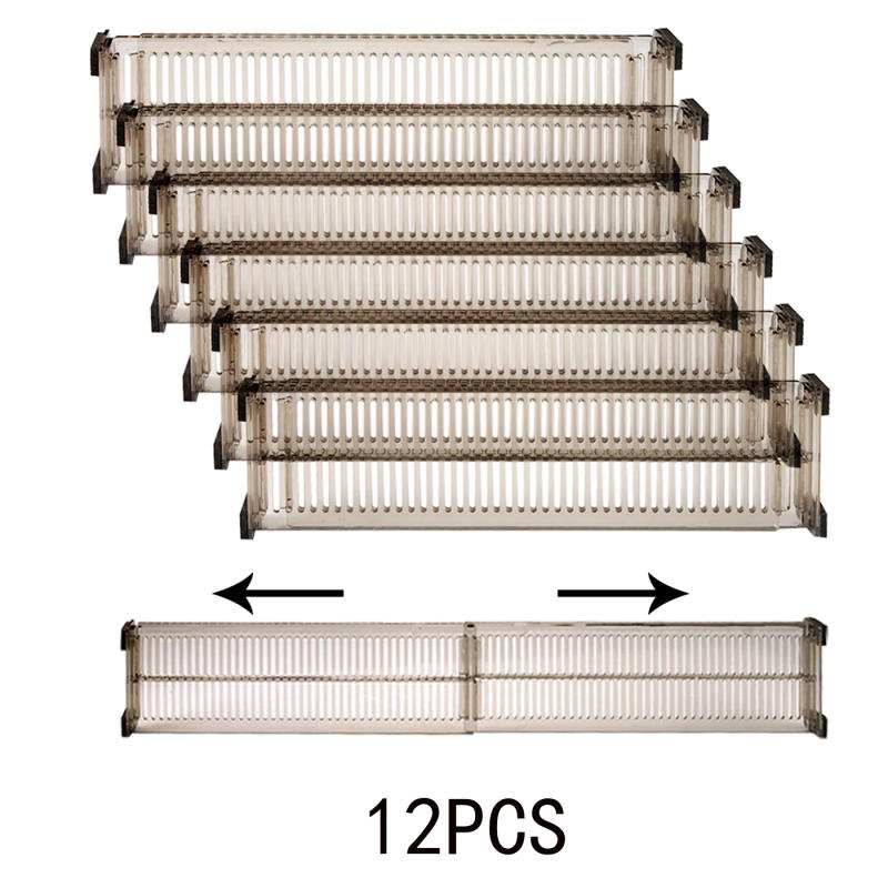 Description Picture 2 of item12 件, Plastic Drawer Divider 6Sets, Home Drawer Storage Dividers, Drawer Dividers for Storage and Organization, Free Combinatio