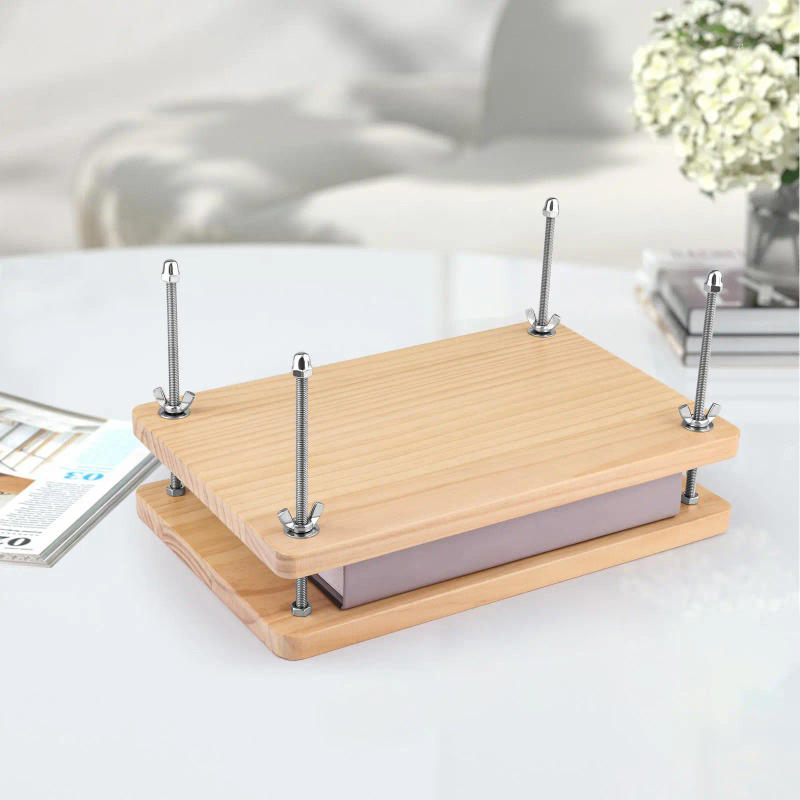 Description Picture 4 of itemWooden Book Press, Book Binding Tool, Flat Paper Press Machine for Desktop DIY Bookbinding Greeting Cards Labels