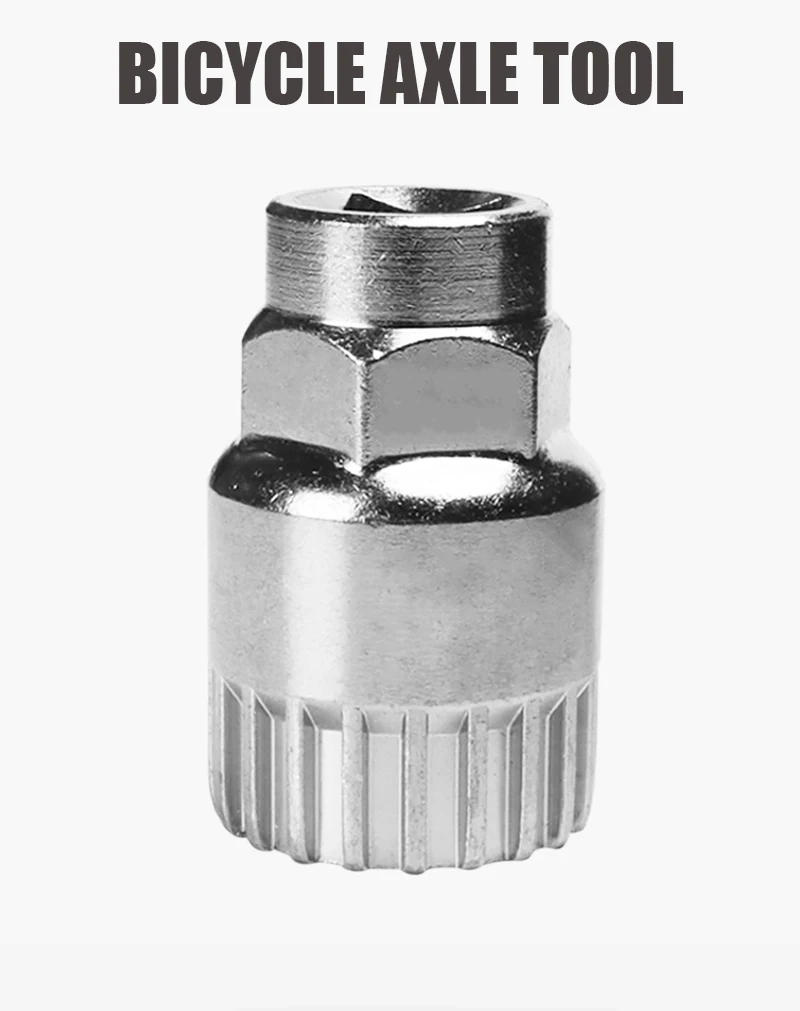 Description Picture 2 of itemBicycle Bottom Maintenance Square Hole Axis Removal Tool Sleeve Mtb  Bike Splined Removal Installation Wrench Crank Wheel Extrac