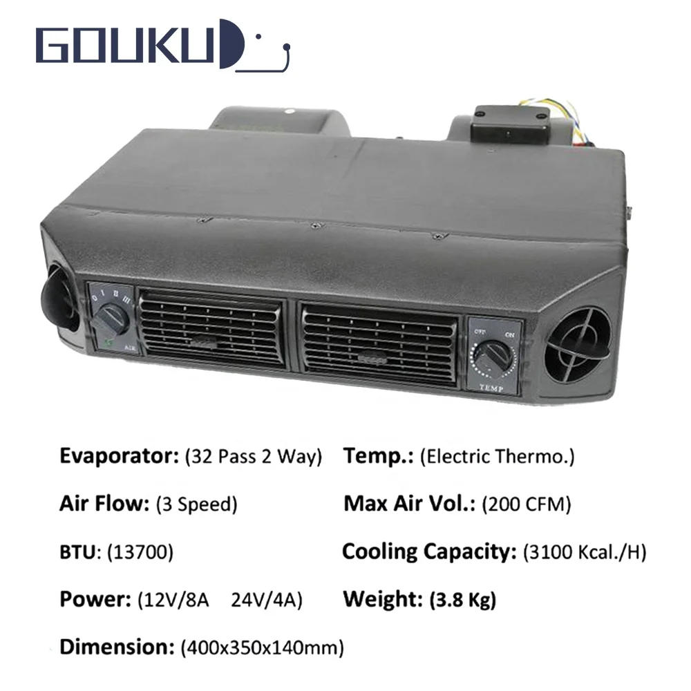 Description Picture 2 of itemUnder Dash Car Air Conditioning Kit 12V Cooling Evaporator electrical Compressor 3 Level complete air conditioner for old car