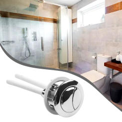 Dual Flush 38mm Toilet Tank Round Valve Push Button Water Saving For Cistern Plastic Parts Bathroom Replacement Accessories
