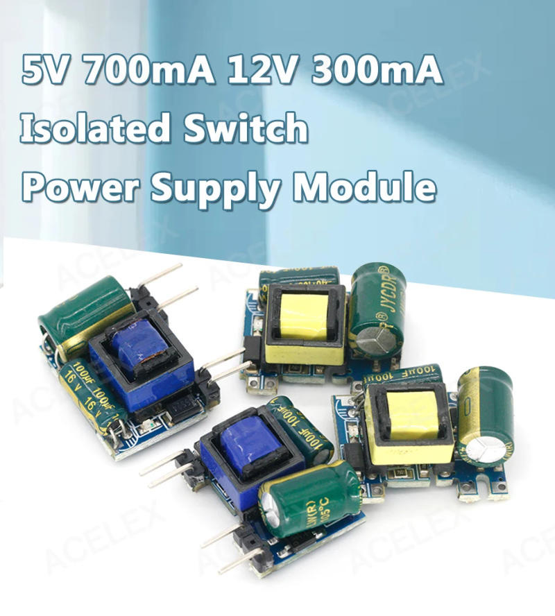 Description Picture 2 of itemAC-DC 5V 700mA 12V 300mA 3.5W Isolated Switch Power Supply Module Buck Converter Step Down Module 220V turn 5V/12V