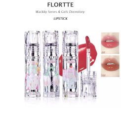 FLORTTE Lip Paint Wackky Series Lip Gloss Mirror Girls Dormitory Good Melia Lipstick Lipgloss Not Easy To Stick Cup Lip Glaze