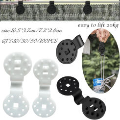 10-100pcs Sun Shade Net Clip Sunshade Net Fixing Clip Greenhouse Shade Cloth Fabric Fix Clamp Plastic Grommet Fence Netting Hook
