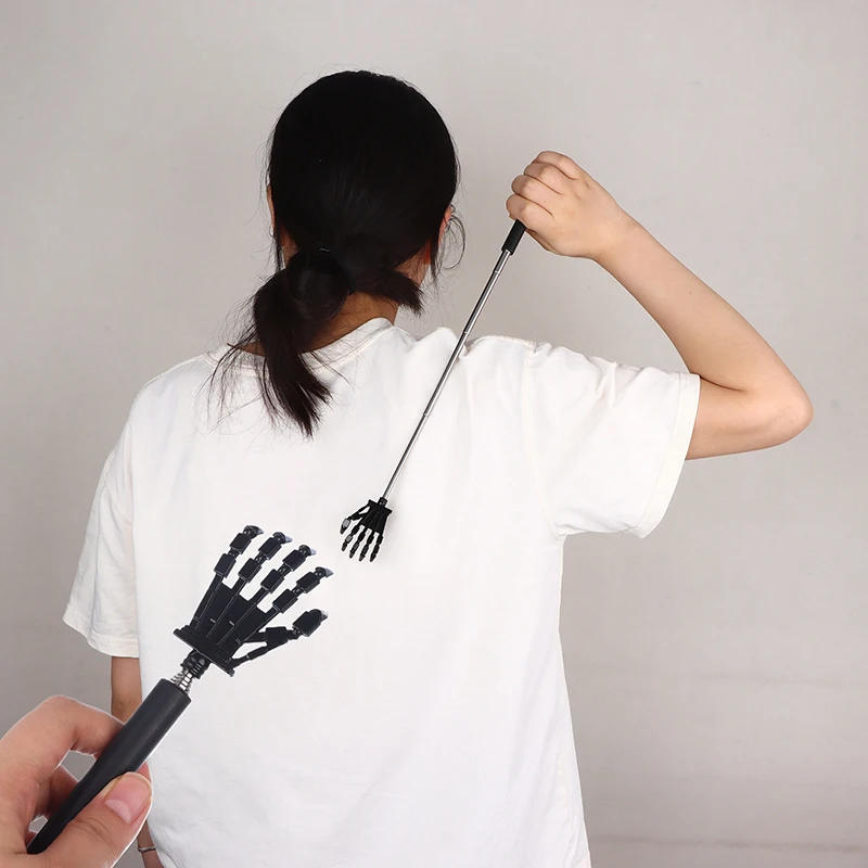 Description Picture 3 of itemBlack Machine Hand Adjustable Back Scratcher Steel Massage Telescopic Anti Itch Claw Old Man Happy Health Products Handicrafts