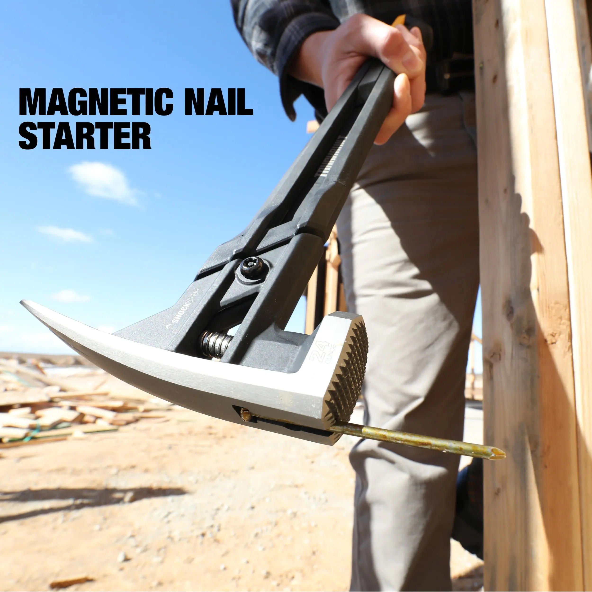 Description Picture 5 of itemTOUGHBUILT TB-H1-1SBR-S20X/TB-H1-1SBR-S24X 20 OZ. 24 OZ. ShockStop Steel Rip Hammer Milled Face Hand Tools