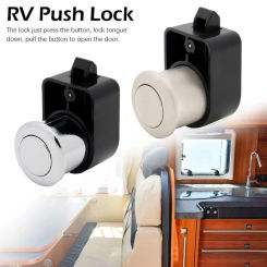 Door Latch Furniture Lock Push Button For Caravan Boats Drawer Cabinet Motorhome Furniture Locks Push Button Accessories