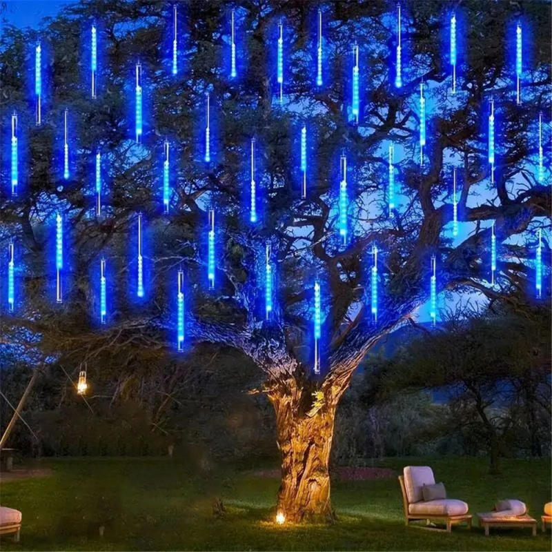 Description Picture 5 of item32/24/16/8 Tube Christmas Light Garland Lighting LED Light Garden Street Decoration Meteor Shower Light String US/EU Plug