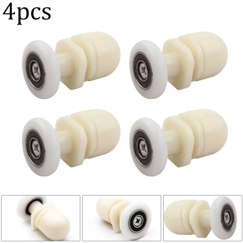 Description Picture 3 of itemHigh Quality Shower Shower Door Rollers Pulleys Runners Steam Cabin Enclosures Replacement 4 Pcs Accessories Diameter 19/23/25mm