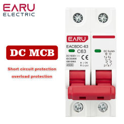 2P DC 1000V MCB Solar Mini Circuit Breaker Overload Protection Switch 6A 10A 16A 20A 25A 32A 40A 50A 63A DC1000V Photovoltaic PV