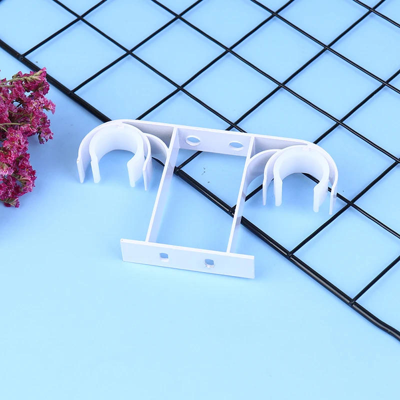 Description Picture 3 of itemAluminum Alloy Double Curtain Rod Bracket Holder Ceiling Mounted